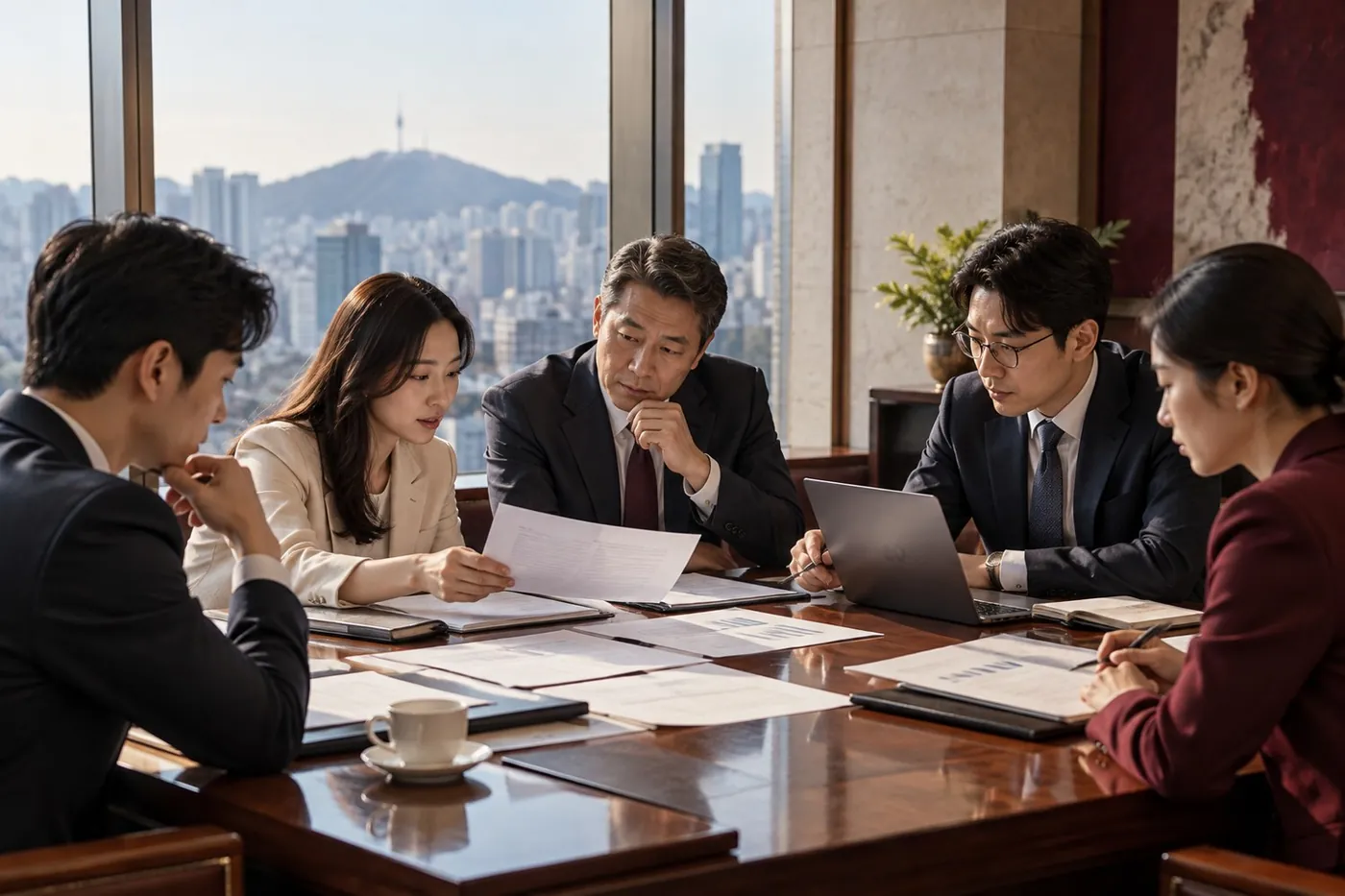 임원 보수 맘대로 지급해도 되나요? 관련 상황을 표현한 AI 생성 실사형 이미지