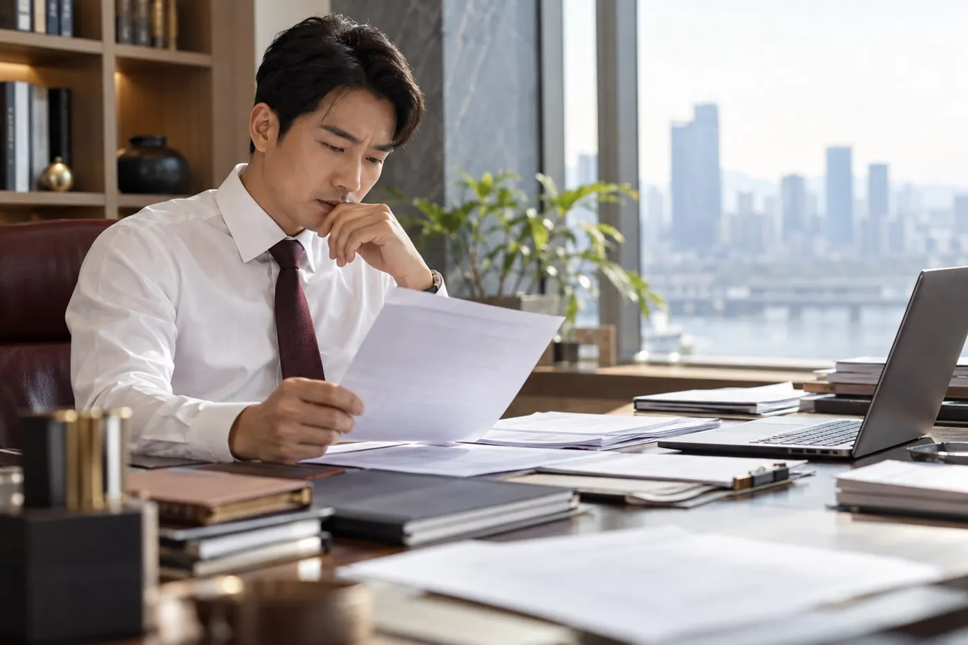 가지급금인 줄 알았는데, 횡령이었습니다. 황정음 사건으로 보는 ‘가장 위험한 착각’ 관련 상황을 표현한 AI 생성 실사형 이미지