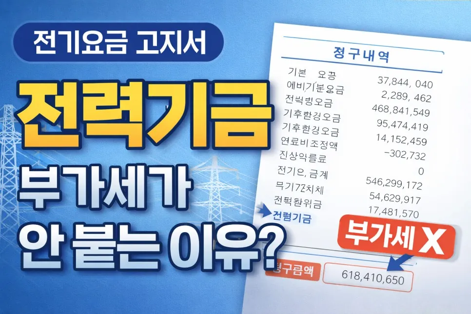 전기요금 고지서의 ‘전력기금’, 왜 부가가치세가 안 붙을까? — 원 게시글 본문 시각자료 1