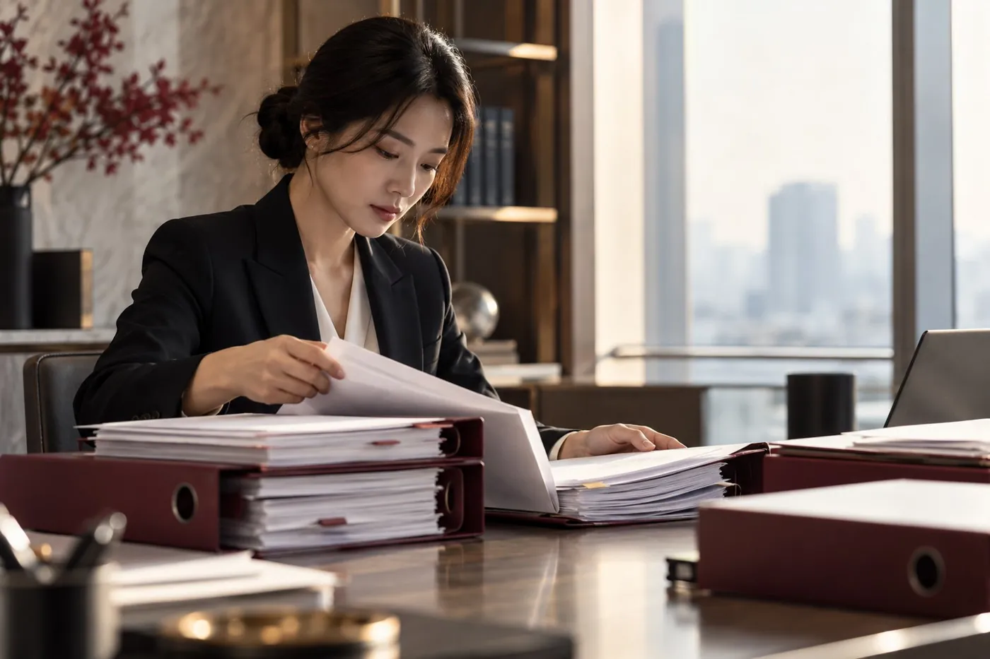 회계·감사 실무 블로그 시리즈 #11 - 회계추정치 감사에서 '전문가가 평가했다'는 것만으로 충분하지 않은 이유 관련 상황을 표현한 AI 생성 실사형 이미지