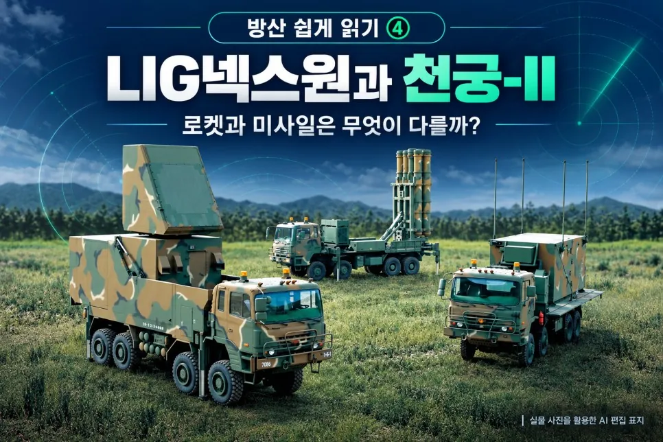[방산 쉽게 읽기 ④] LIG넥스원은 뭘 만들까? 천궁-II와 유도무기 쉽게 이해하기 — 원 게시글 본문 시각자료 1